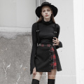 OPQ-476  PUNK RAVE  Amazon Hot Sale Dark Girl Plaid Half Skirt korean short skirt ladies